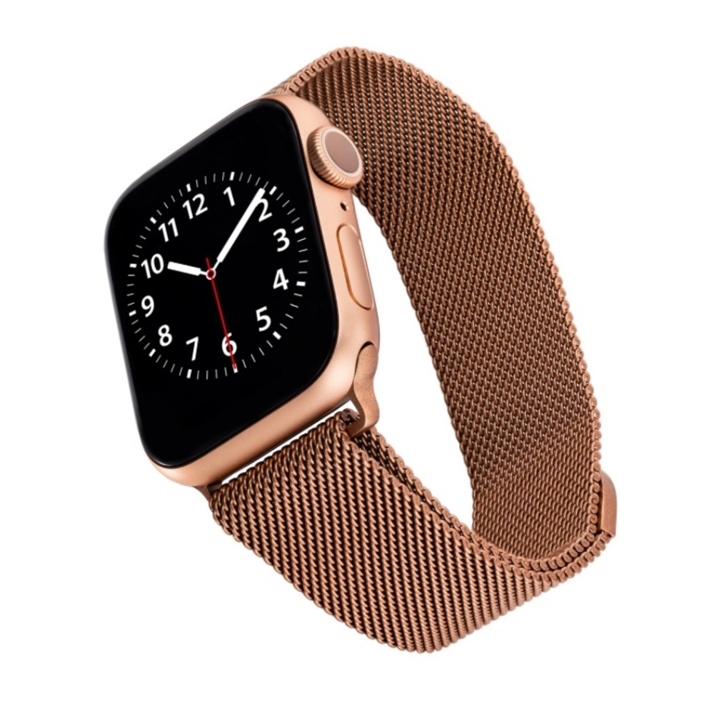 WITHit Rose Gold-Tone Stainless Steel Mesh Band for 42/44/45/Ultra/Ultra2 🍎⌚️